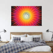 Toile Rayons radiaux Abstraits chauds (Insitu(Chambre))