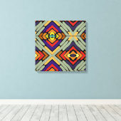 Toile Rayures Abstraites Multicolores (Insitu (Plancher de Bois))