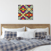 Toile Rayures Abstraites Multicolores (Insitu(Chambre))