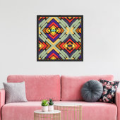 Toile Rayures Abstraites Multicolores (Insitu(Salon))