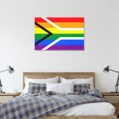 Toile Rayures arc-en-ciel (Insitu(Chambre))