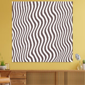 Toile Rayures Optiques Marron (Insitu(Salon))