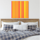 Toile Rayures Orange Rouge Jaune (Insitu(Chambre))