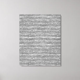 Toile Rayures scintillantes argentées