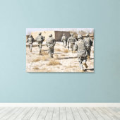 Toile réaction des soldats à une attaque aux armes légèr (Insitu (Plancher de Bois))