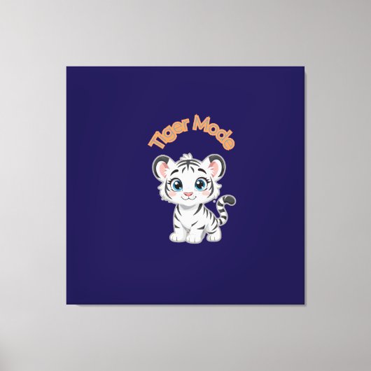 Toile Realistic White Tiger – Photorealistic Wildlife Ar (Recto)