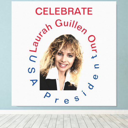 TOILE #REALUSAPRESIDENTLAURAHGUILLEN (Insitu (Plancher de Bois))