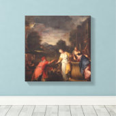Toile Rebecca at the Well (Insitu (Plancher de Bois))