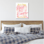 Toile Réception chèque client Champagne Rosé Vin de tout (Insitu(Chambre))