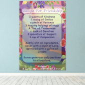 Toile Recette pour l'amitié (Insitu (Plancher de Bois))