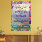 Toile Recette pour l'amitié (Insitu(Salon))
