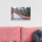 Toile Rechercher votre propre chemin (Insitu(Salon))