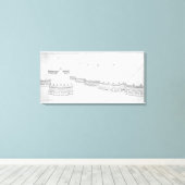 Toile Reconstruction des tombeaux étrusques à Tarquinia (Insitu (Plancher de Bois))