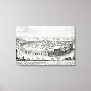 Toile Reconstruction d'une bataille navale romaine, de