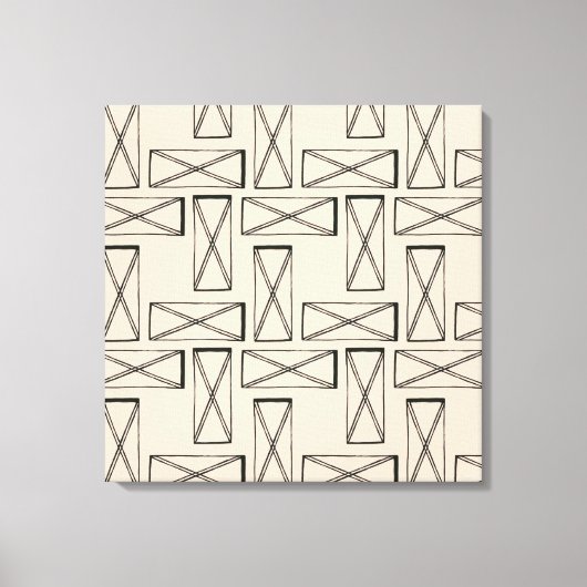 Toile Rectangle géométrique X (Recto)