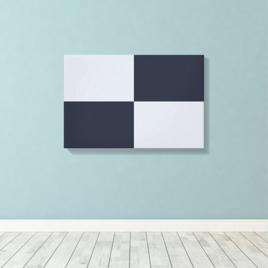 Toile Rectangles marine et gris (Insitu (Plancher de Bois))