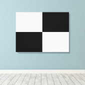 Toile Rectangles noir et blanc (Insitu (Plancher de Bois))