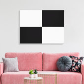 Toile Rectangles noir et blanc (Insitu(Salon))