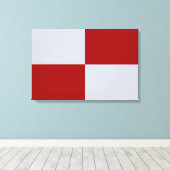 Toile Rectangles rouge et gris (Insitu (Plancher de Bois))