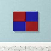 Toile Rectangles rouge foncé et bleu (Insitu (Plancher de Bois))