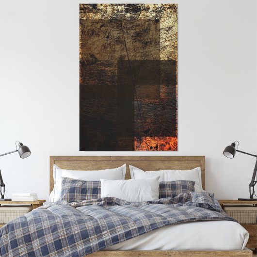 Toile Rectangles rustiques (Insitu(Chambre))