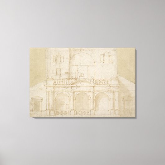 Toile Recto : Design architectural (Villa Madama) (Recto)