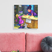 Toile Récupération de la bibliothèque (Insitu(Salon))