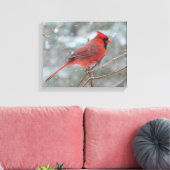 Toile Red cardinal en hiver (Insitu(Salon))