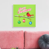Toile Red Cardinal on Christmas (Insitu(Salon))