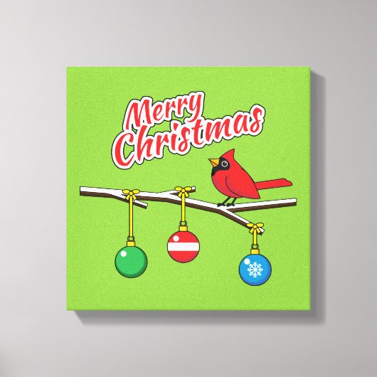 Toile Red Cardinal on Christmas (Recto)