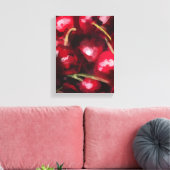Toile Red Cherry Painting - Still-Life Illustration (Insitu(Salon))