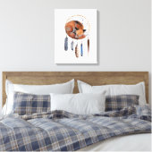 Toile Red Fox dormant sur Dreamcatcher (Insitu(Chambre))