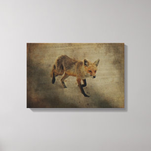 Toile Red Fox Vixen - Island Beach State Park - NJ