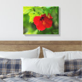 Toile Red Hibiscus Hawaii Tropical (Insitu(Chambre))