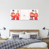 Toile Red Knot Union Double Bonheur Mariage chinois (Insitu(Chambre))