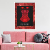Toile Red Lips Corset (Insitu(Salon))