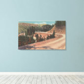 Toile Red Lodge, MT - Vue sur Mae West Curve (Insitu (Plancher de Bois))