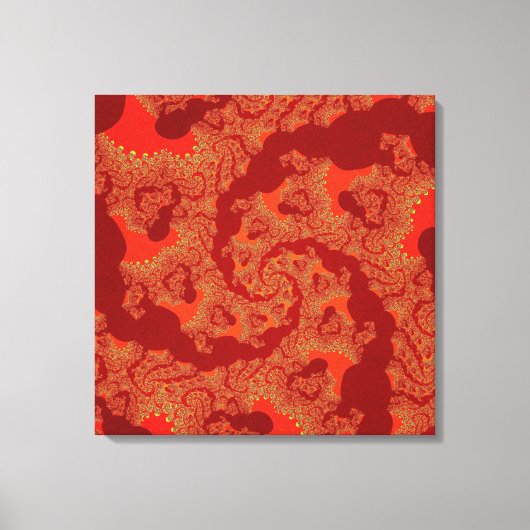 Toile Red Orange Swirl (Recto)
