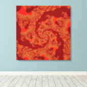 Toile Red Orange Swirl (Insitu (Plancher de Bois))