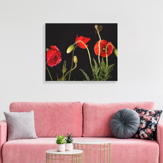 Toile Red Poppies (Insitu(Salon))