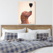 Toile Red Setter Chien Au Vin (Insitu(Chambre))