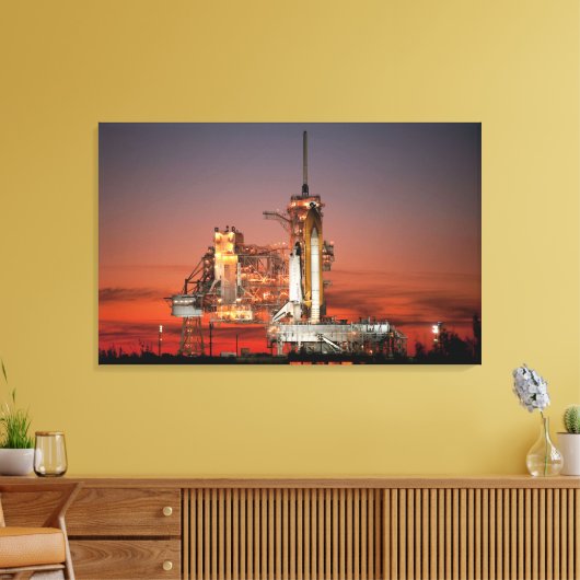 Toile Red Sky for Space Shuttle Atlantis Launch (Insitu(Salon))