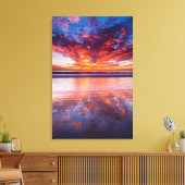 Toile Red sunset over the sea, Californie (Insitu(Salon))