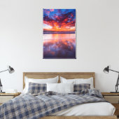 Toile Red sunset over the sea, Californie (Insitu(Chambre))