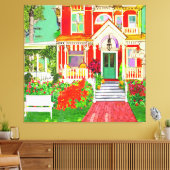 Toile Red Victorian House Wrap Around Porch (Insitu(Salon))