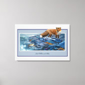 Toile Redfox sur la plage (Recto)