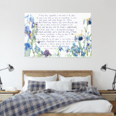 Toile Redoute Iris Fleurs Ephésiens 3 Bible Imprimer (Insitu(Chambre))