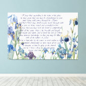 Toile Redoute Iris Fleurs Ephésiens 3 Bible Imprimer (Insitu (Plancher de Bois))
