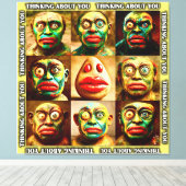 Toile Réfléchissez à votre sujet | LIKE YOU Collection (Insitu (Plancher de Bois))