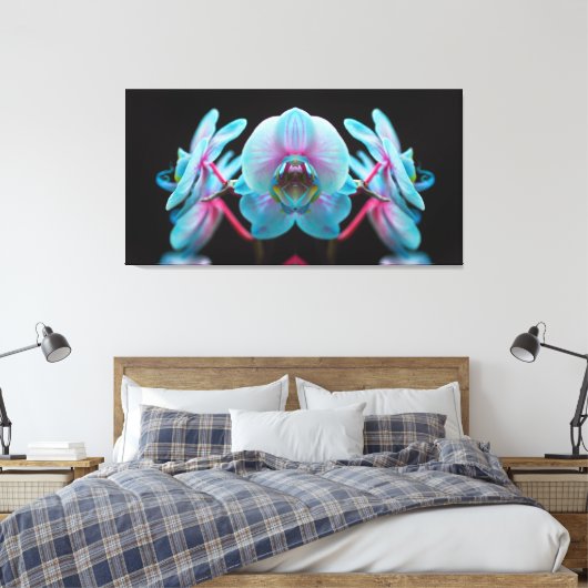 Toile Réflection de l'orchid bleu exotic (Insitu(Chambre))